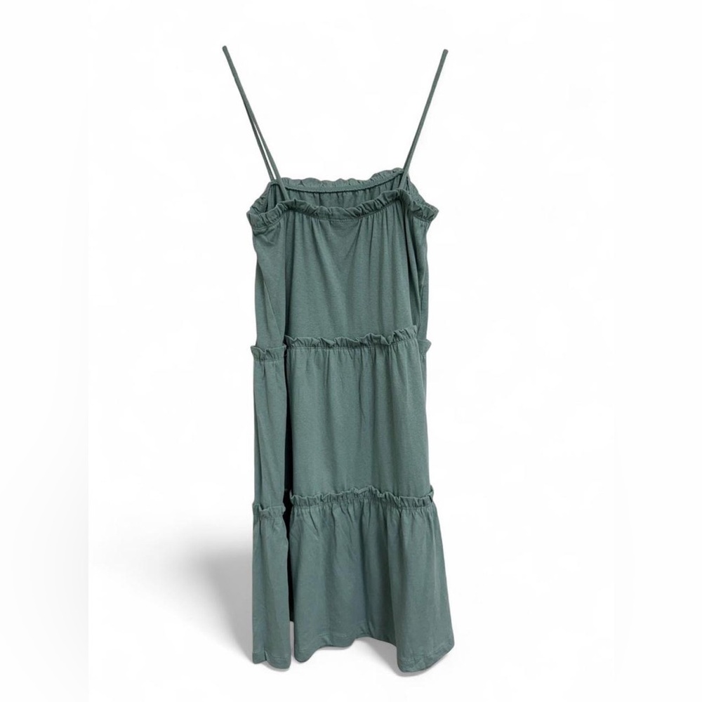 ASOS sage green tiered midi dress - Picture 2 of 3